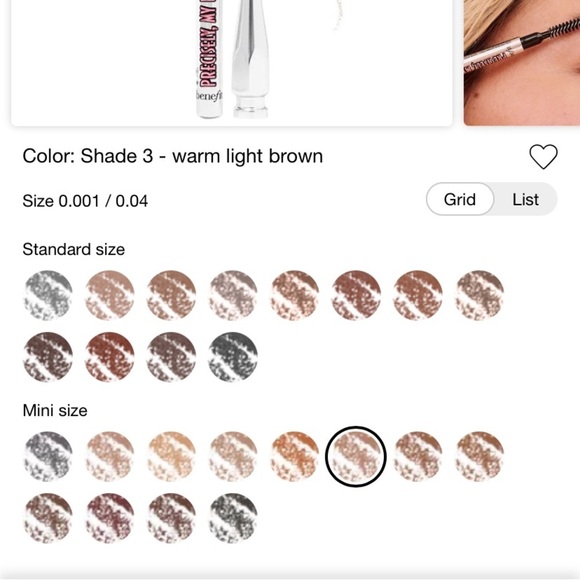 Benefit Precisely My Brow Pencil‎ Shade 3 warm light brown NewinBox 0,026g FREE* - Picture 8 of 15